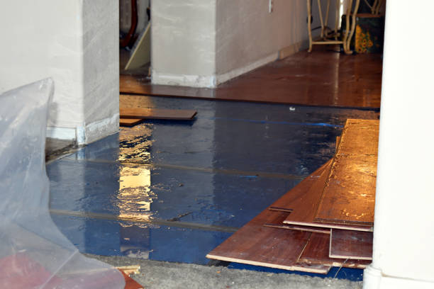 Professional Water Damage Restoration technician working in Planada, CA